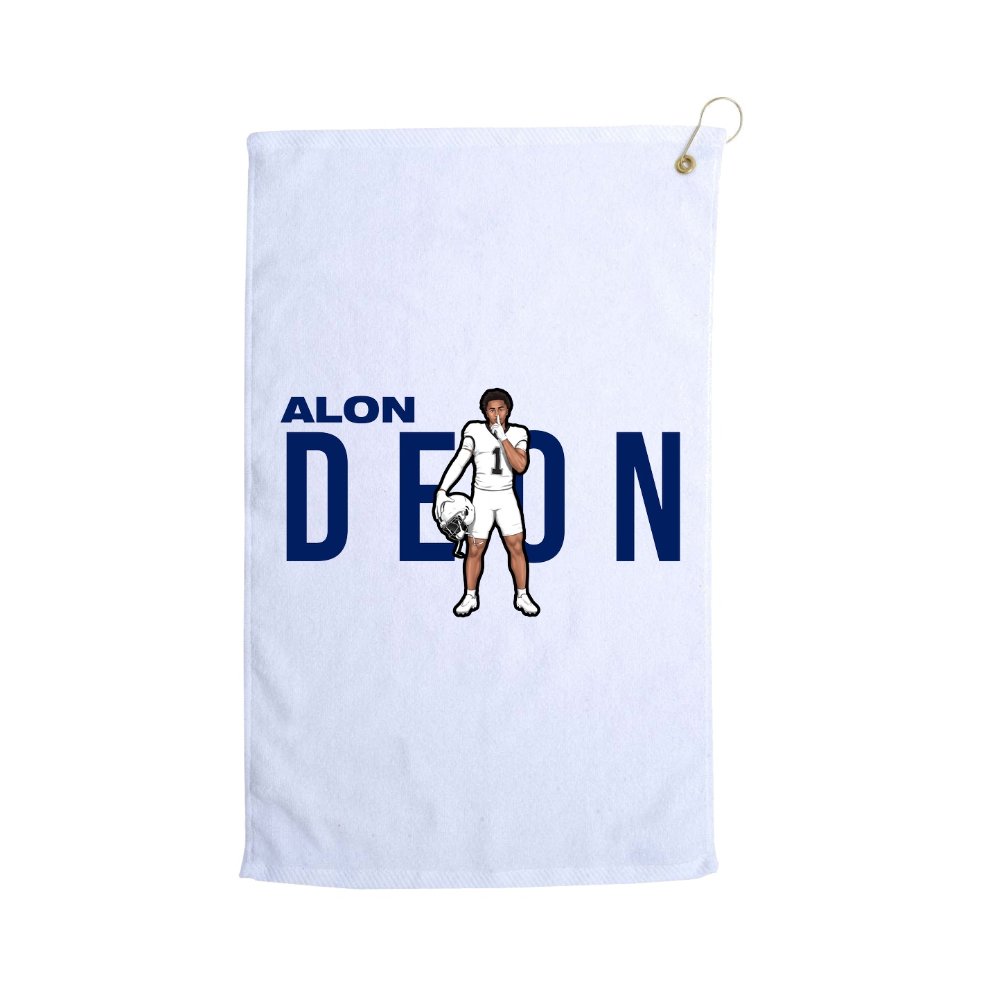 Golf Towel — Player Name in White