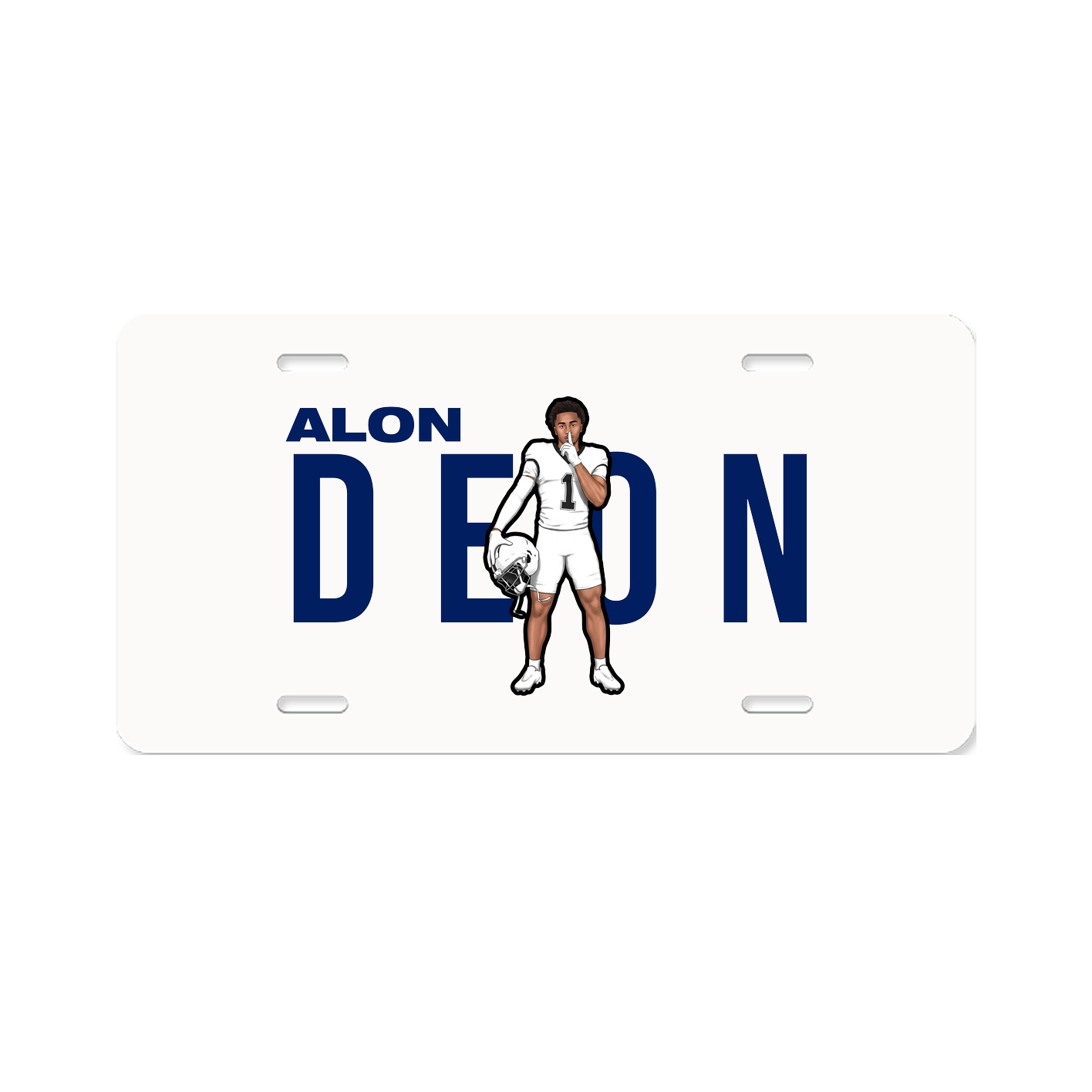 License Plate — Player Name in Classic