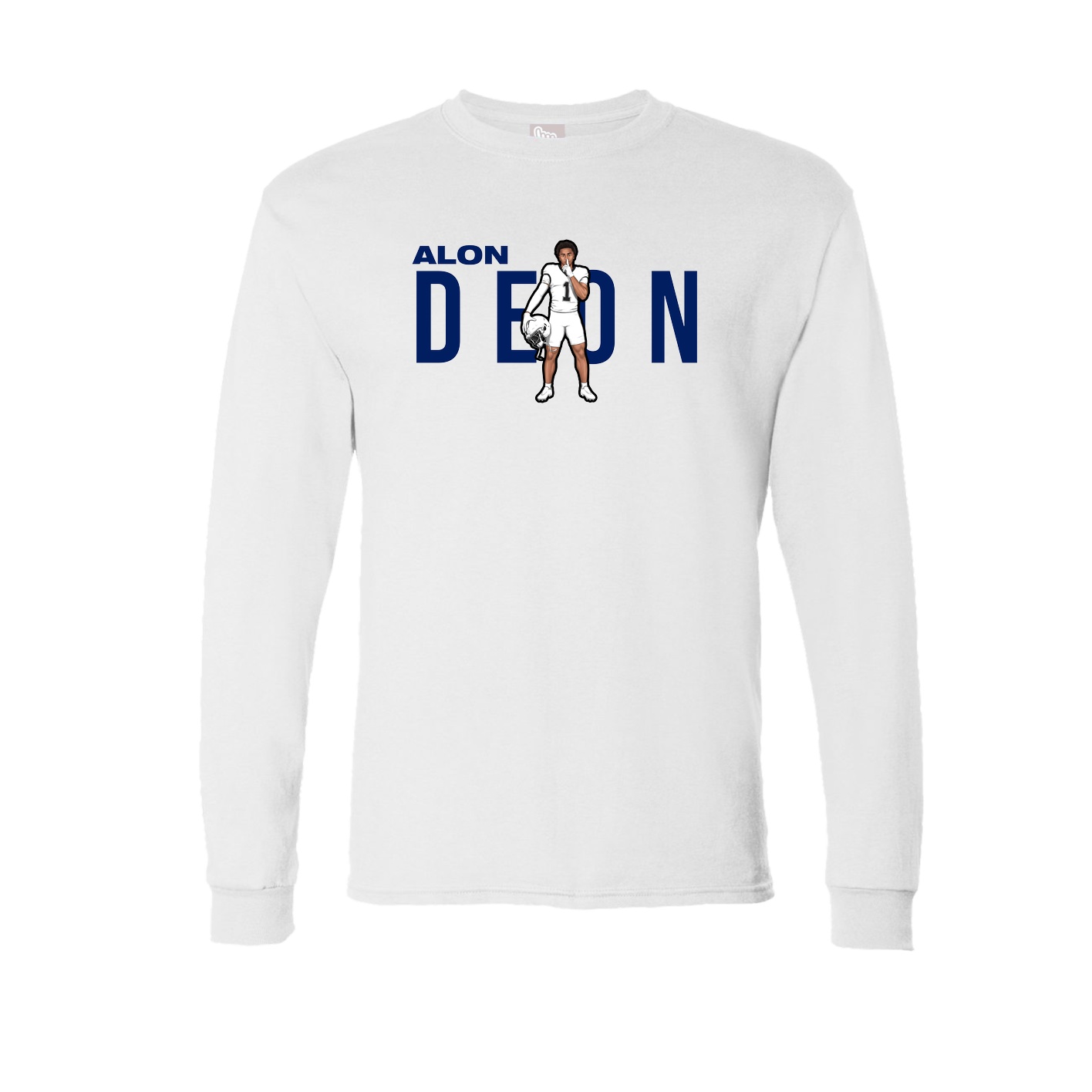 Long Sleeve Tee — Player Name in White