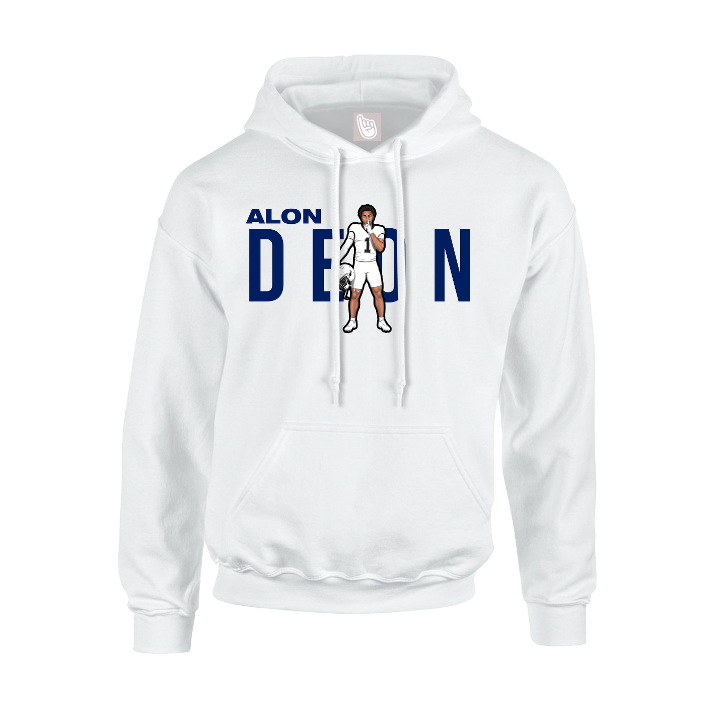 Youth Hoodie — Player Name in White