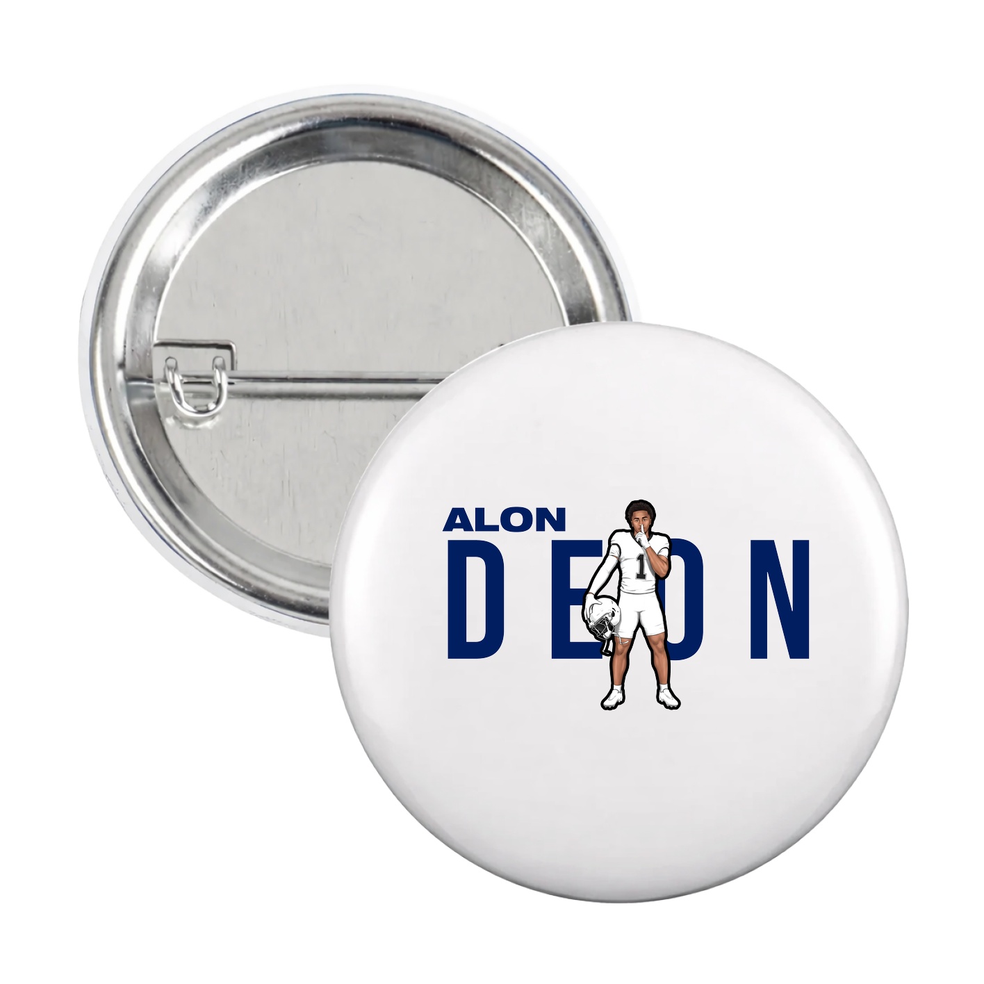 Game Day Button — Player Name in White