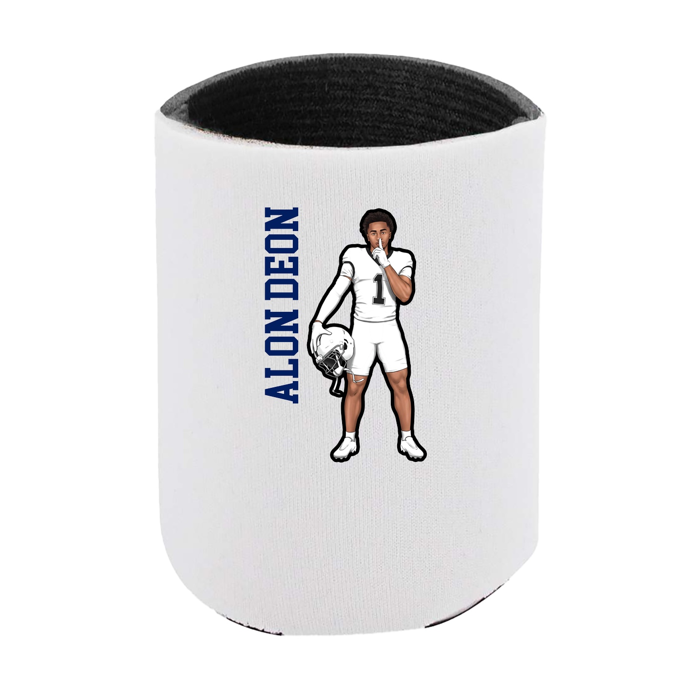 Can Holder — Name Vertical in White