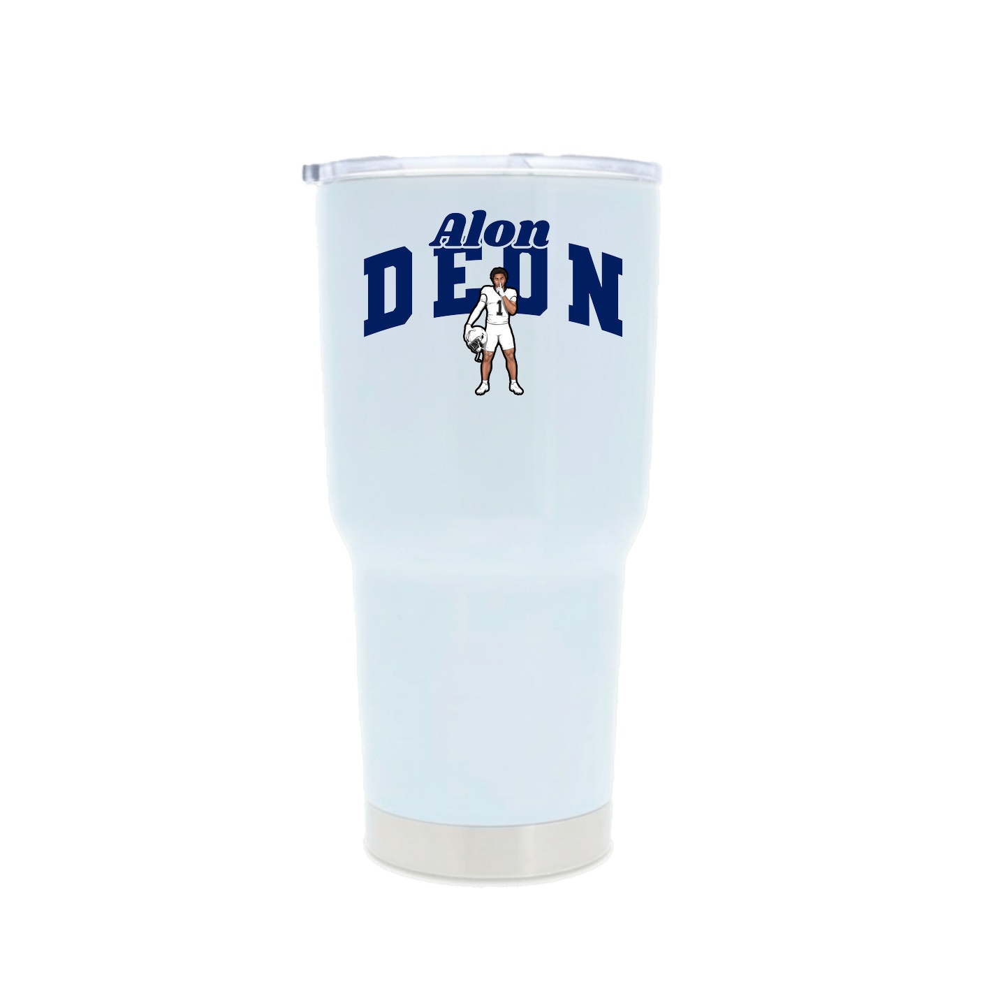 30oz Stainless Steel Tumbler — Signature Arch in White