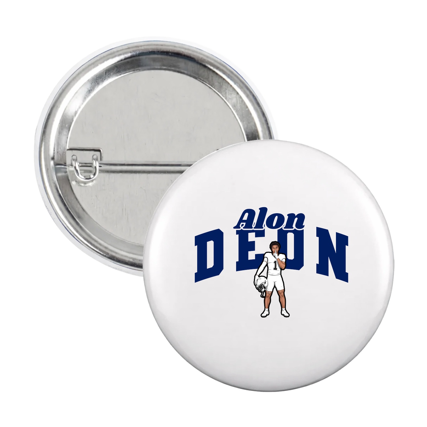 Game Day Button — Signature Arch in White