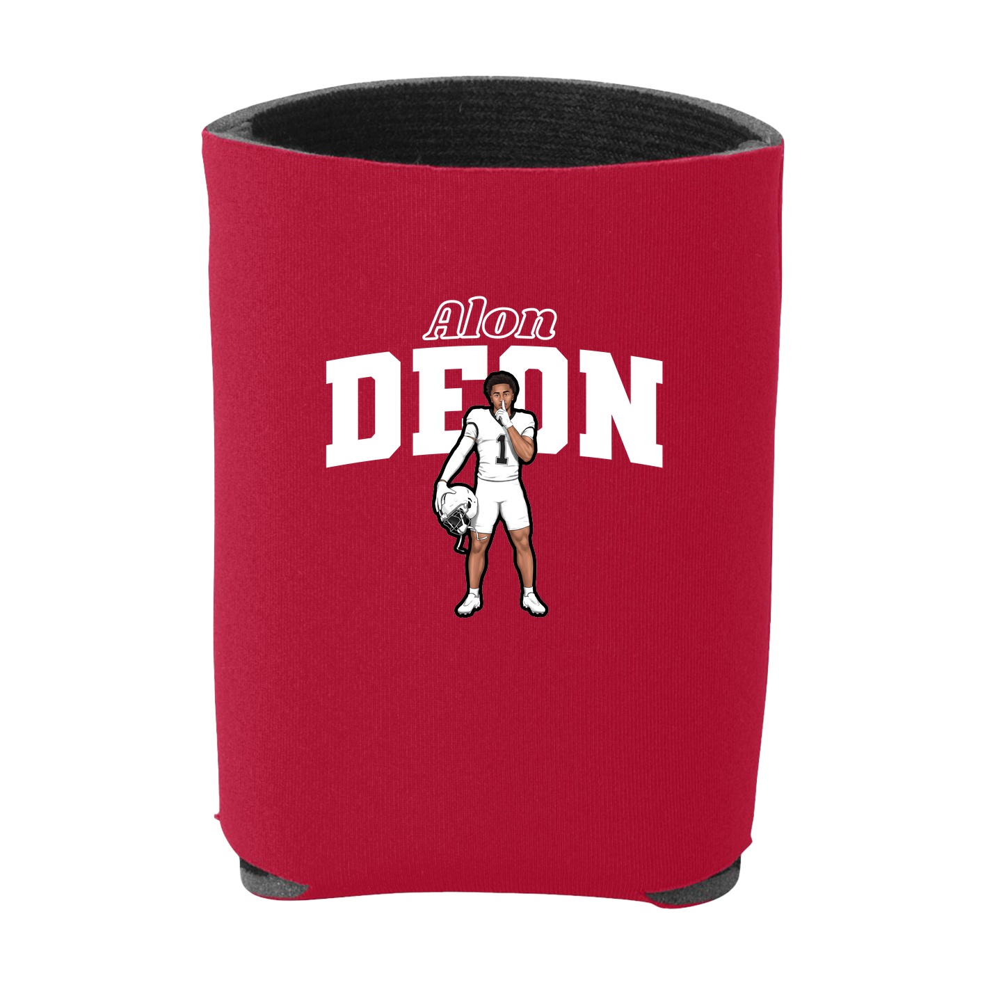 Can Holder — Name Arch in Red