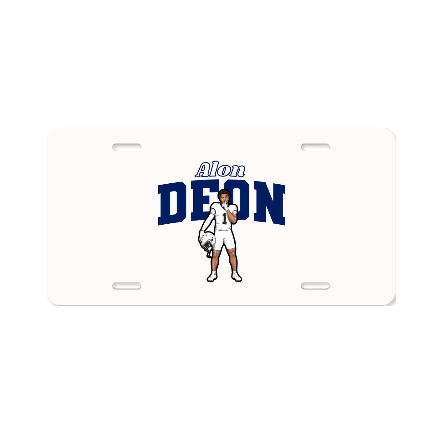 License Plate — Name Arch in Classic