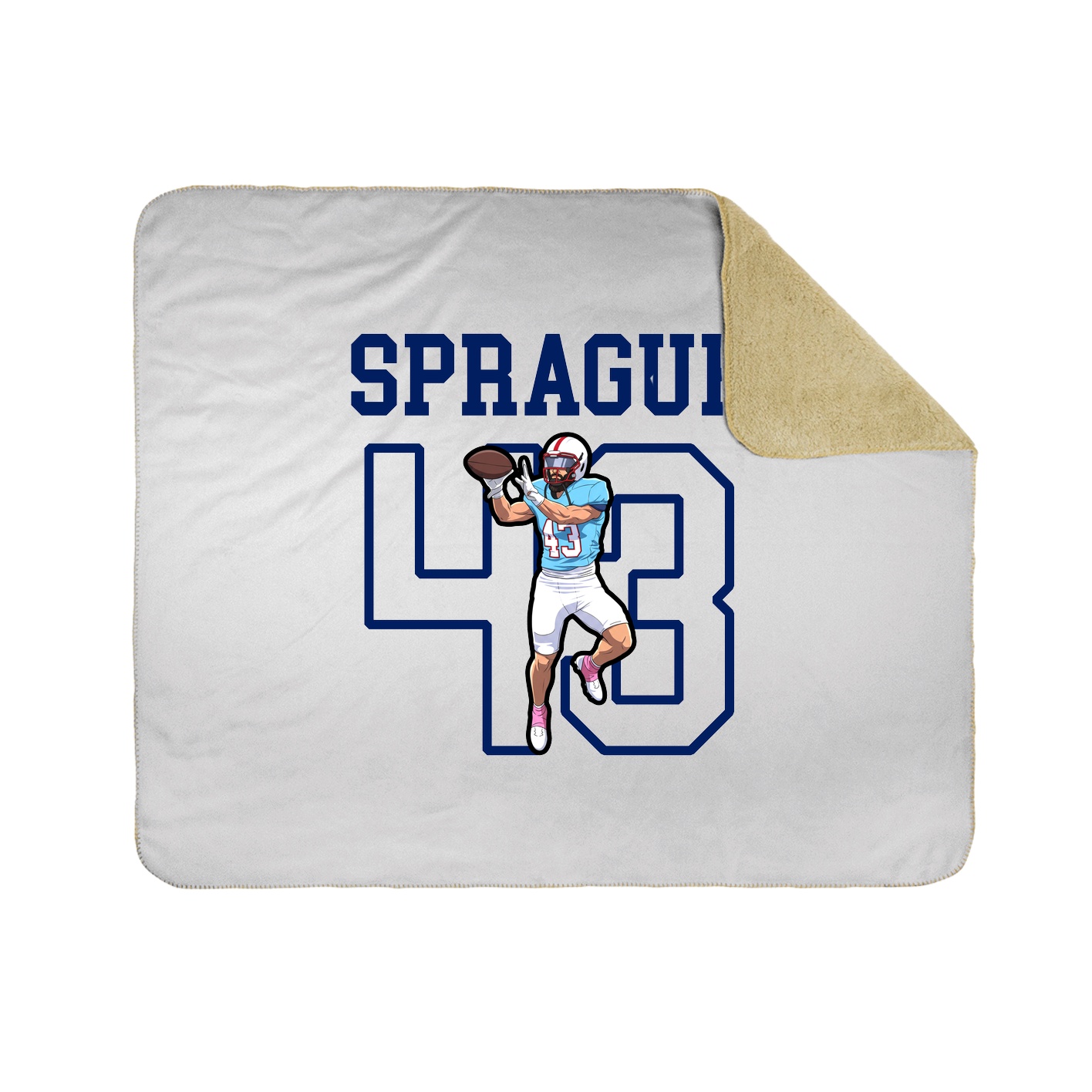 Throw Blanket — Shirsey in White