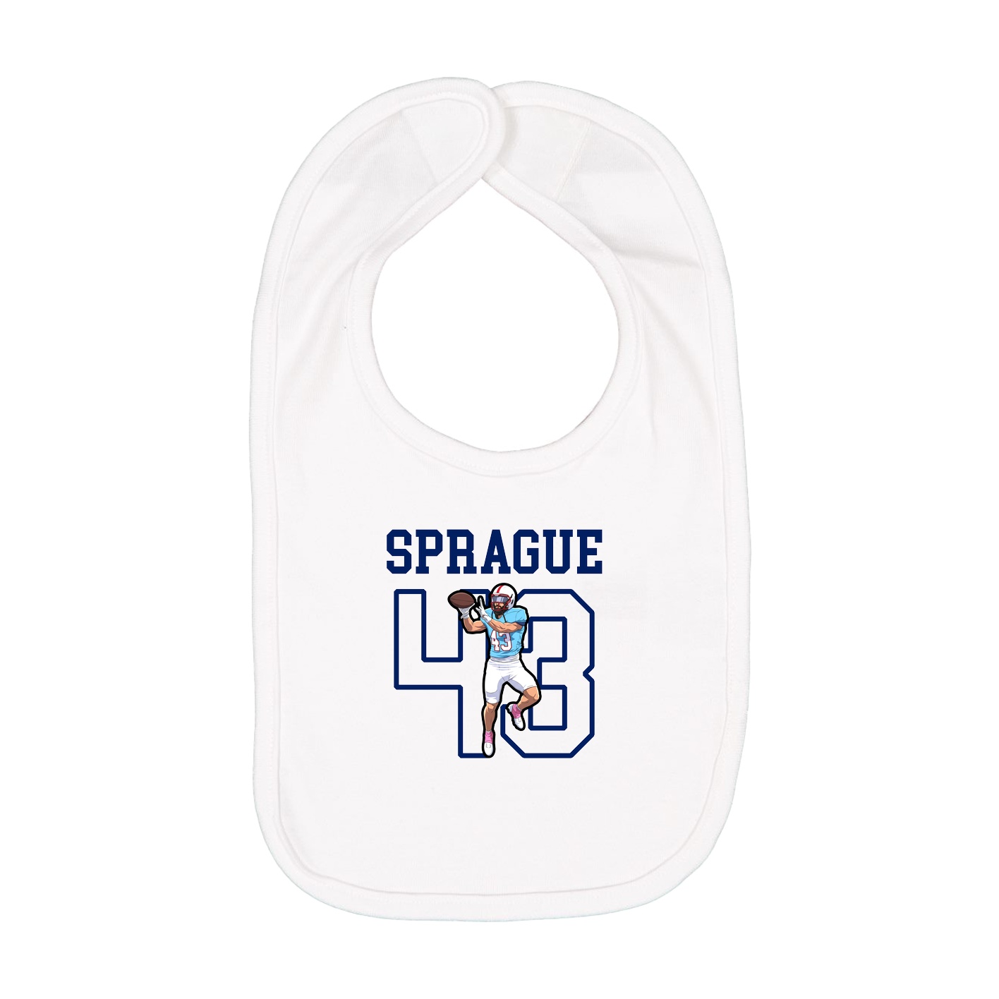 Infant Bib — Shirsey in White