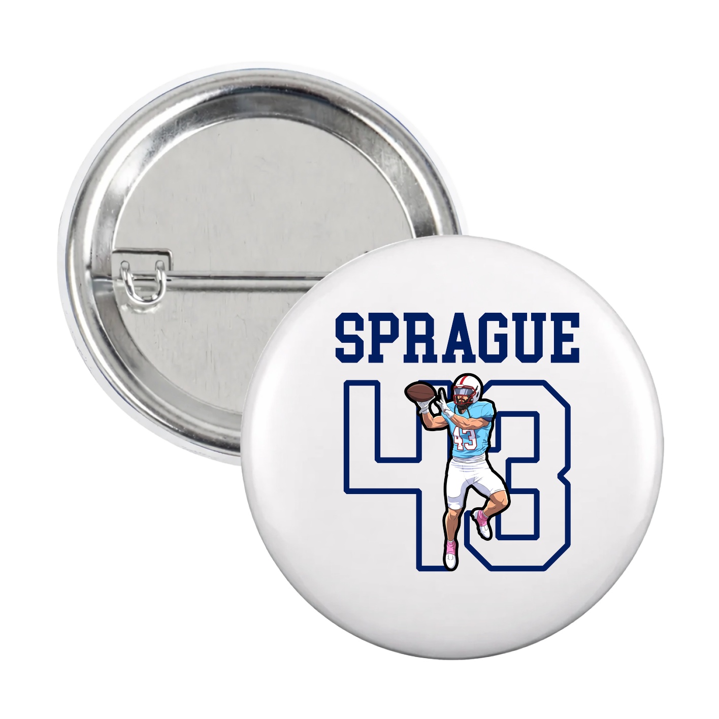 Game Day Button — Shirsey in White