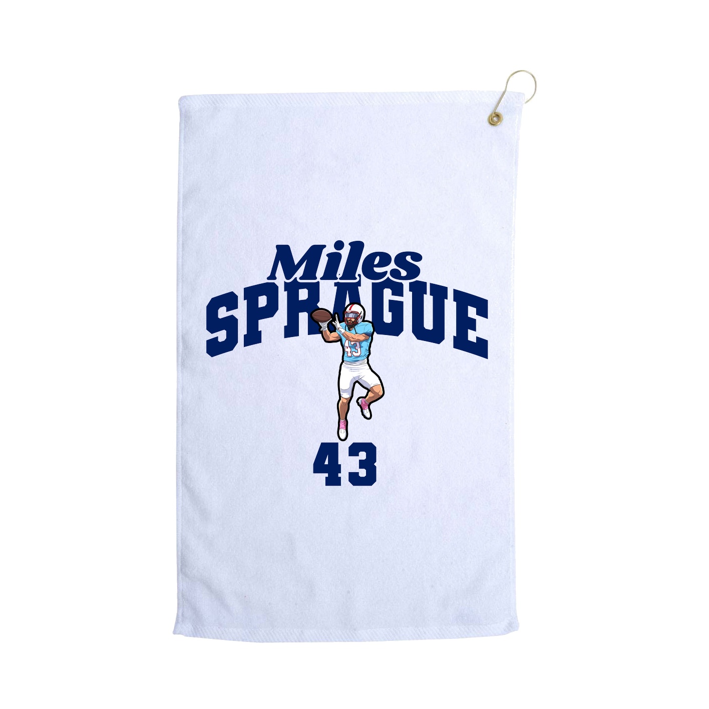 Golf Towel — Signature Arch in White