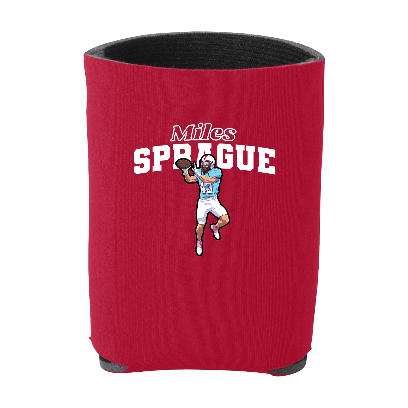 Can Holder — Name Arch in Red