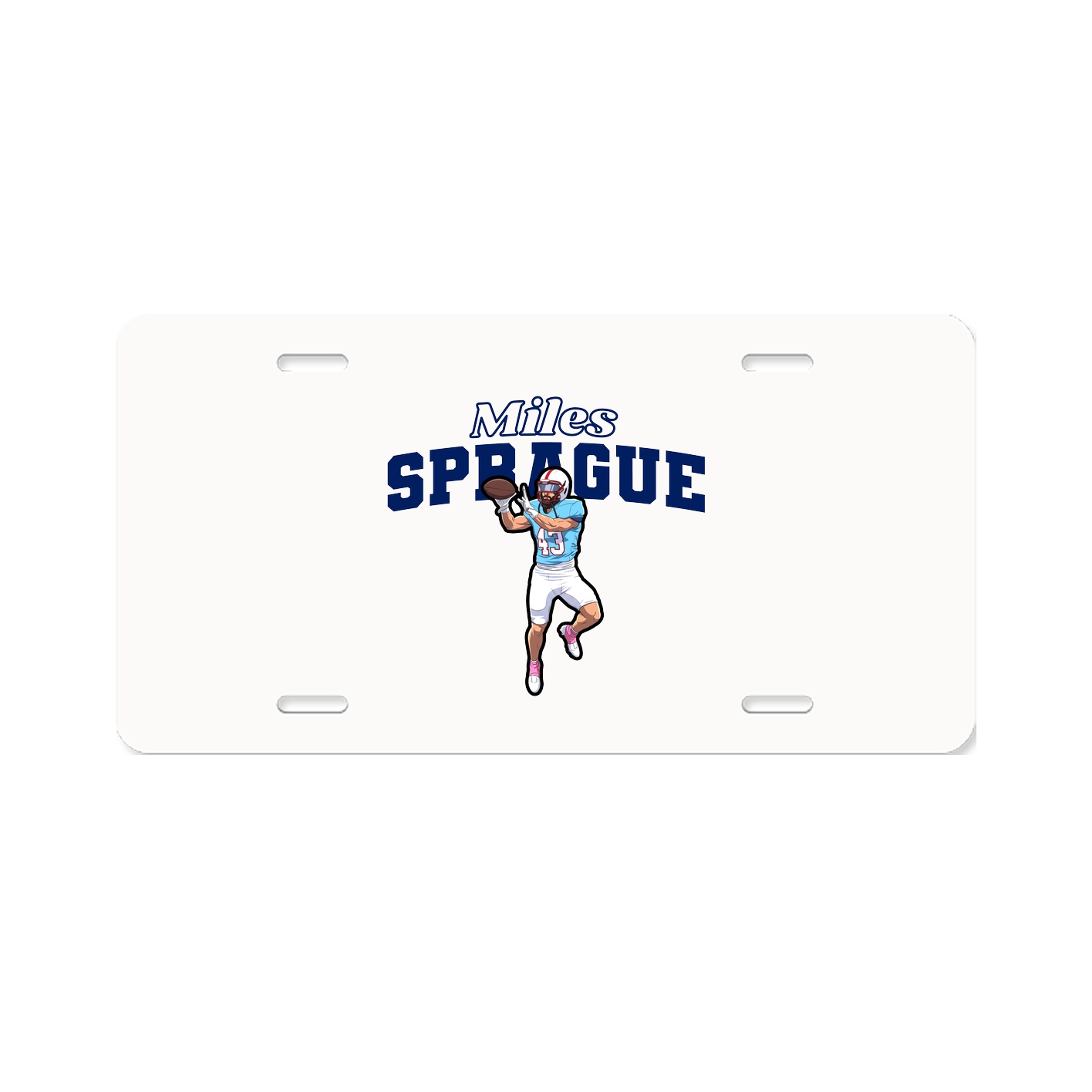 License Plate — Name Arch in Classic