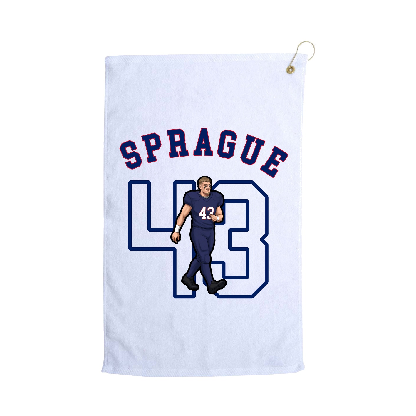 Golf Towel — Shirsey Arch in White