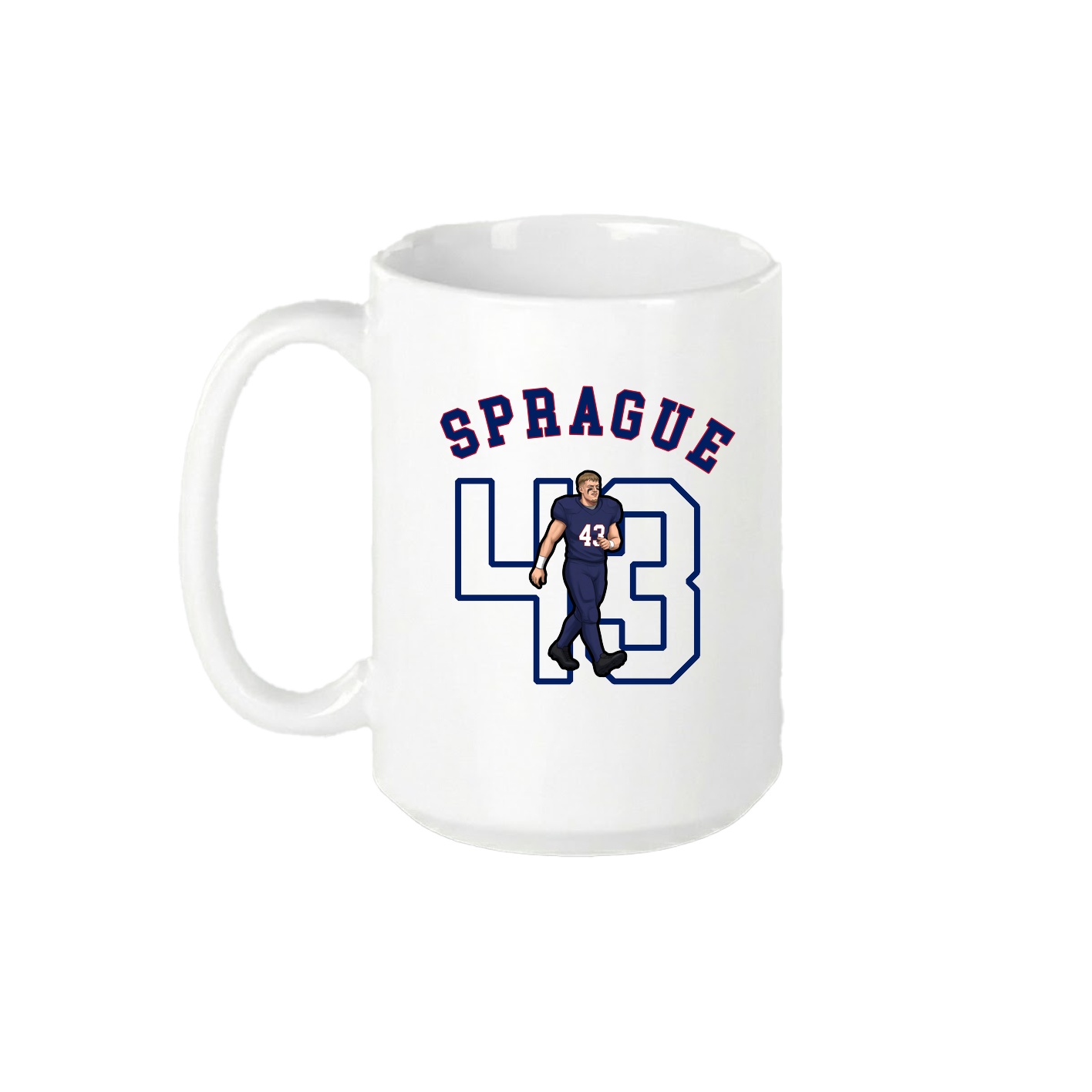 15oz Coffee Mug — Shirsey Arch in White