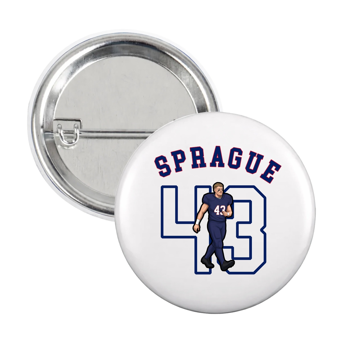 Game Day Button — Shirsey Arch in White