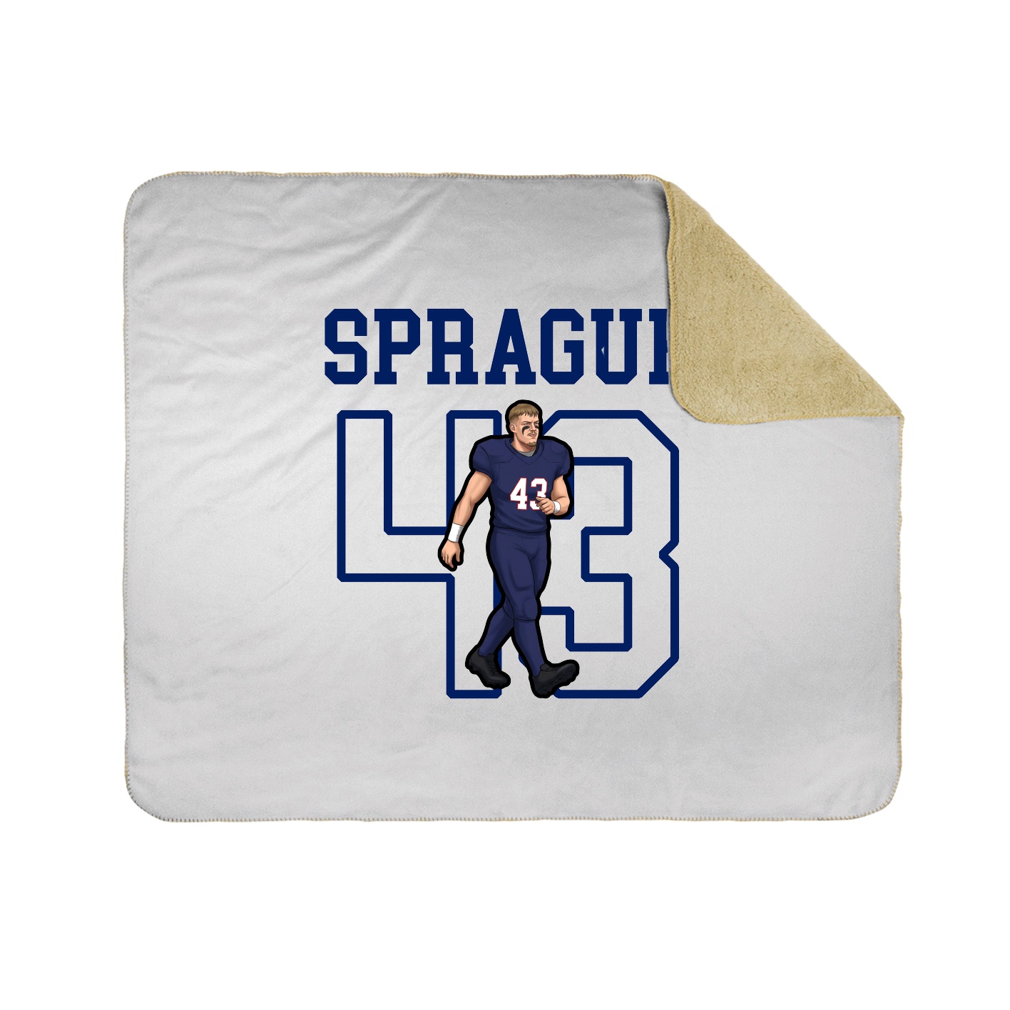 Throw Blanket — Shirsey in White