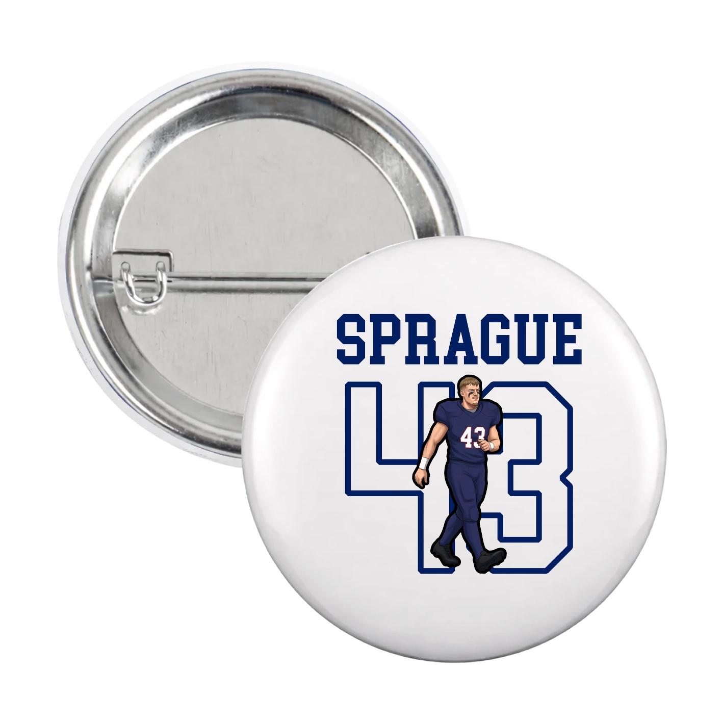 Game Day Button — Shirsey in White