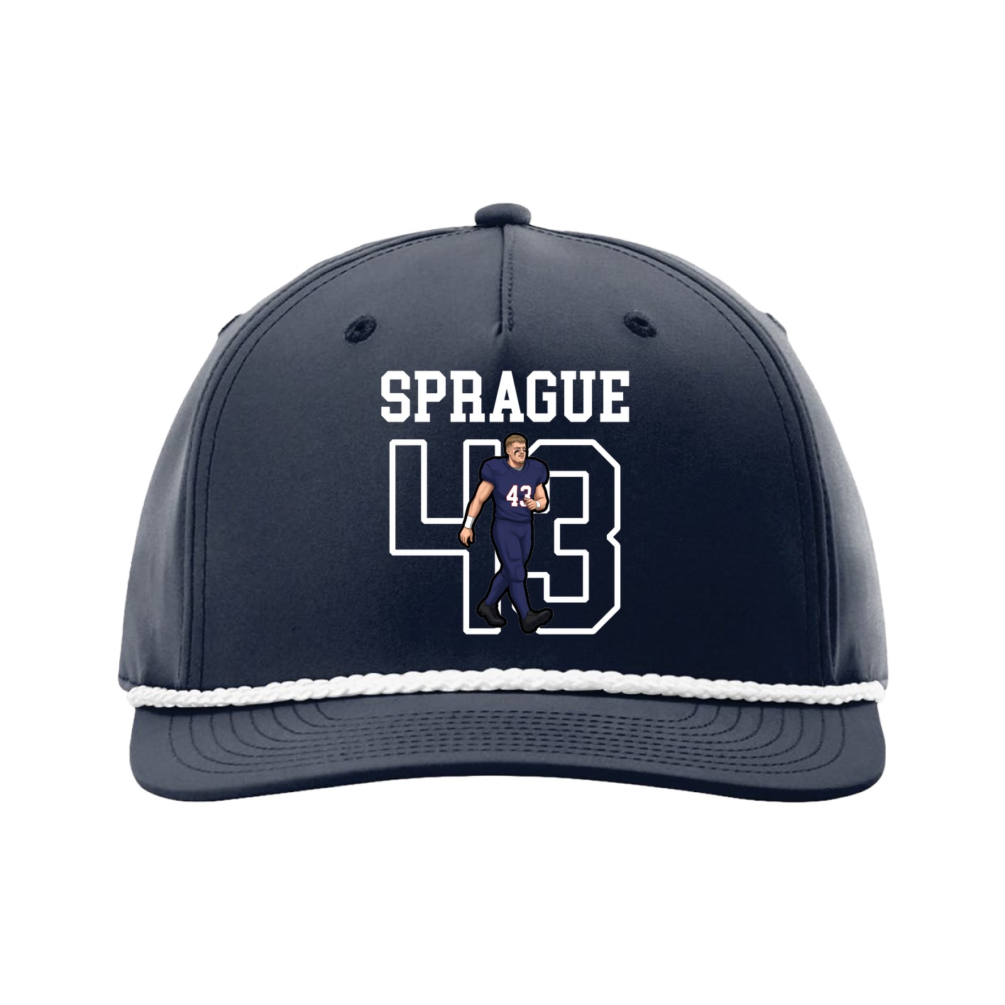 Five-Panel Classic Rope Cap — Shirsey in Navy