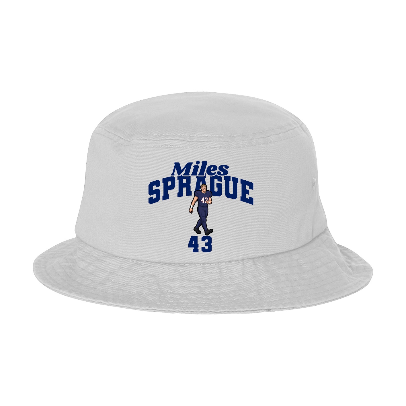 Bucket Cap — Signature Arch in White