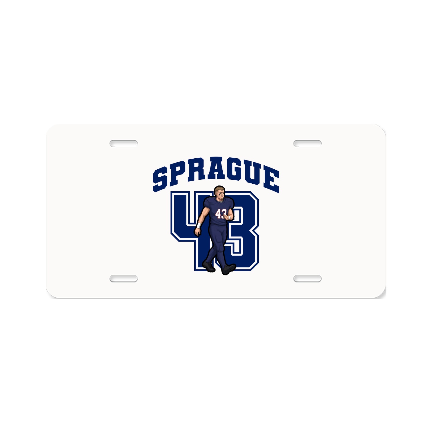 License Plate — Number in Classic