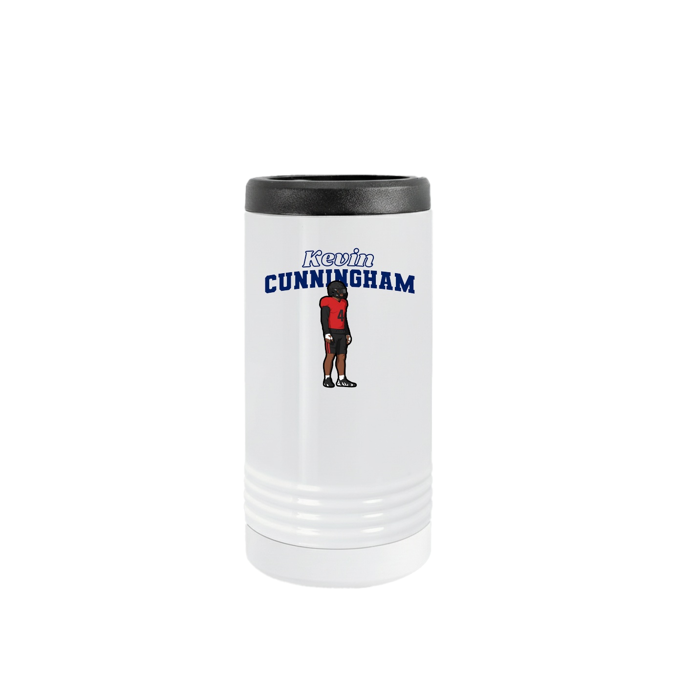 Slim Beverage Holder — Name Arch in White
