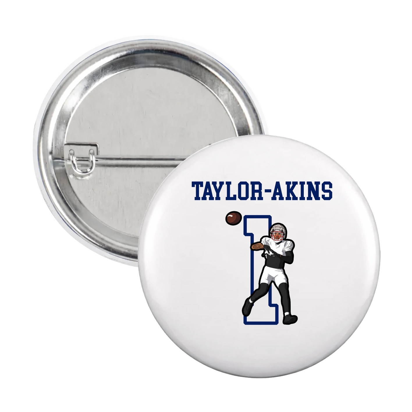 Game Day Button — Shirsey in White
