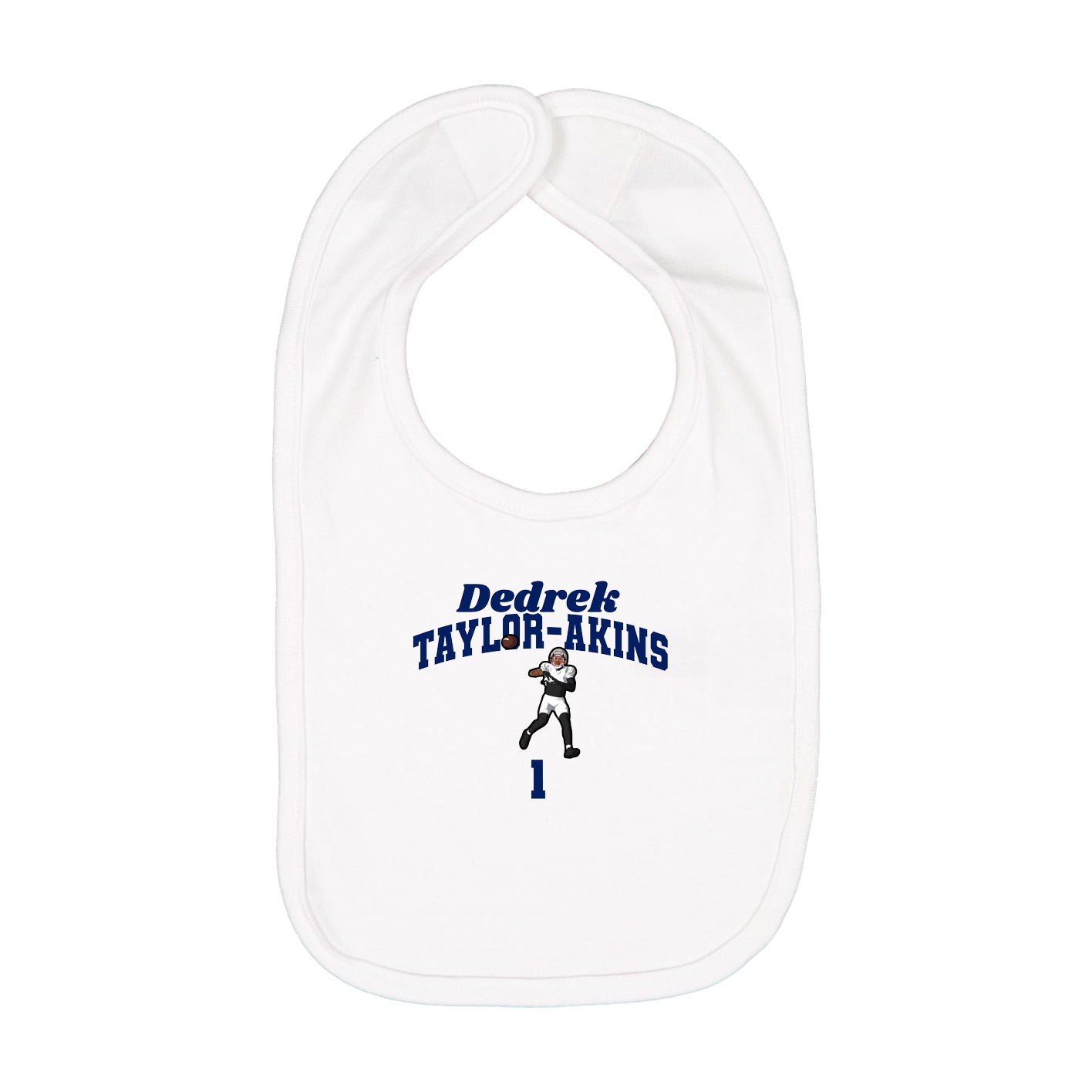 Infant Bib — Signature Arch in White
