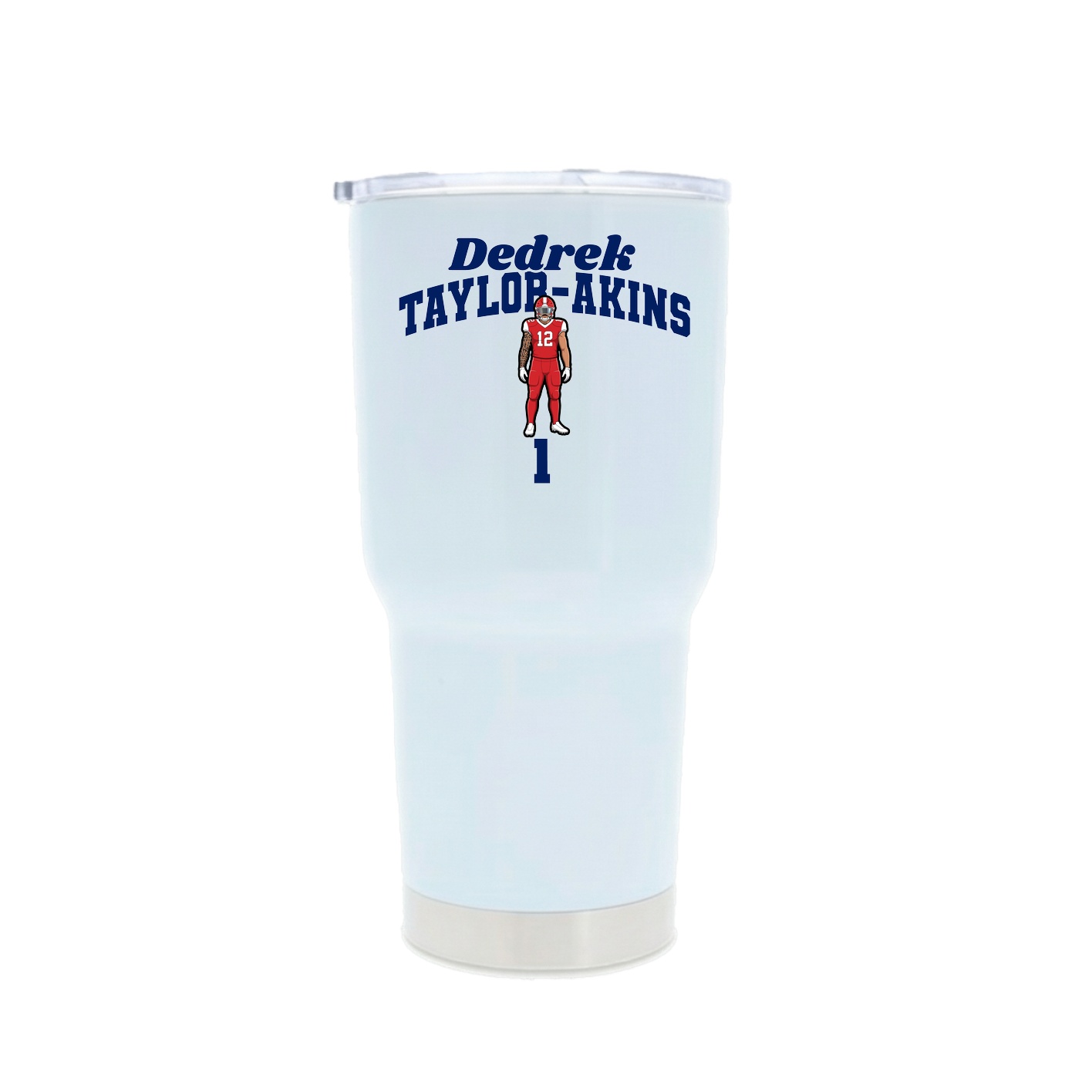 30oz Stainless Steel Tumbler — Signature Arch in White