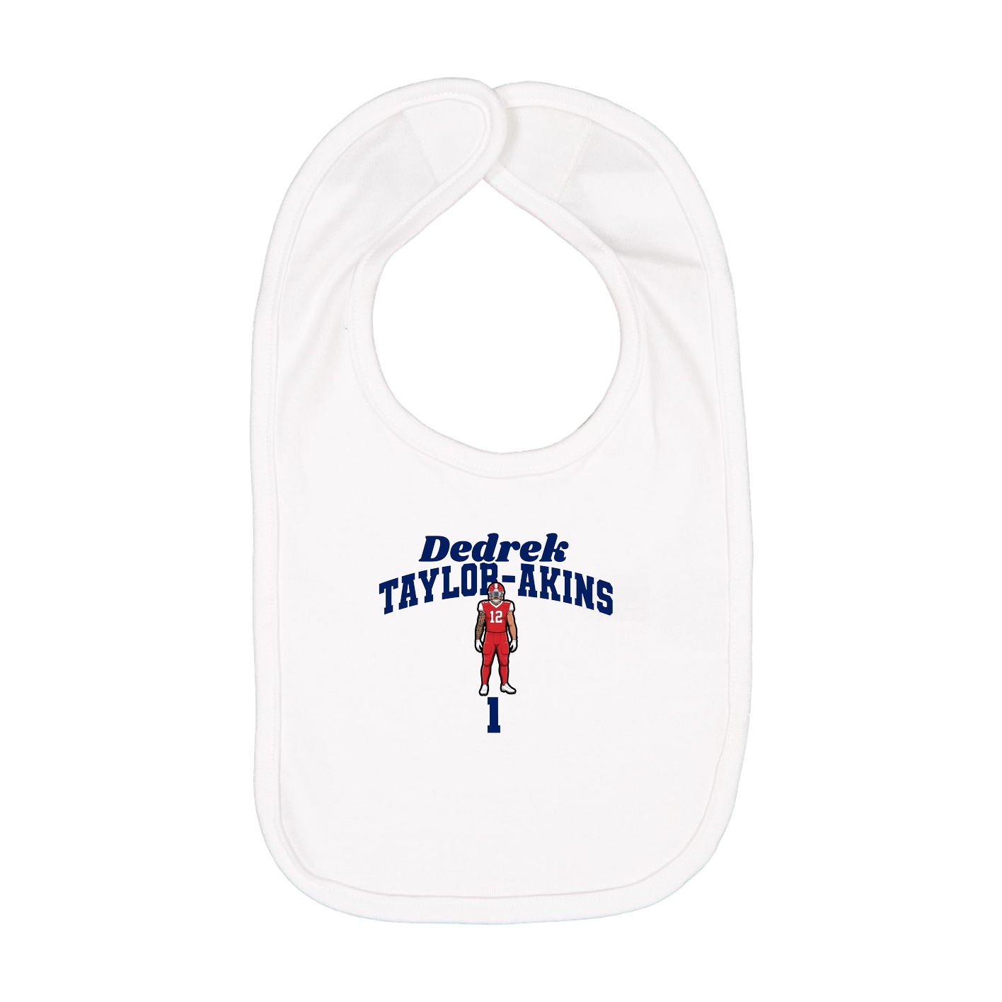 Infant Bib — Signature Arch in White