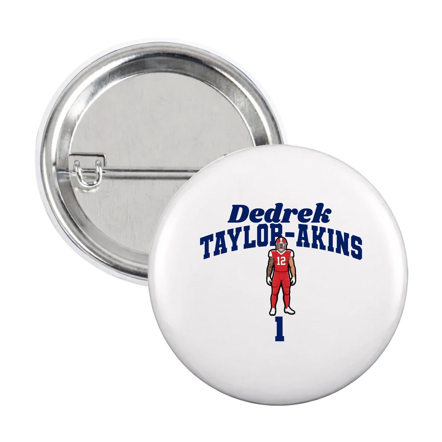 Game Day Button — Signature Arch in White