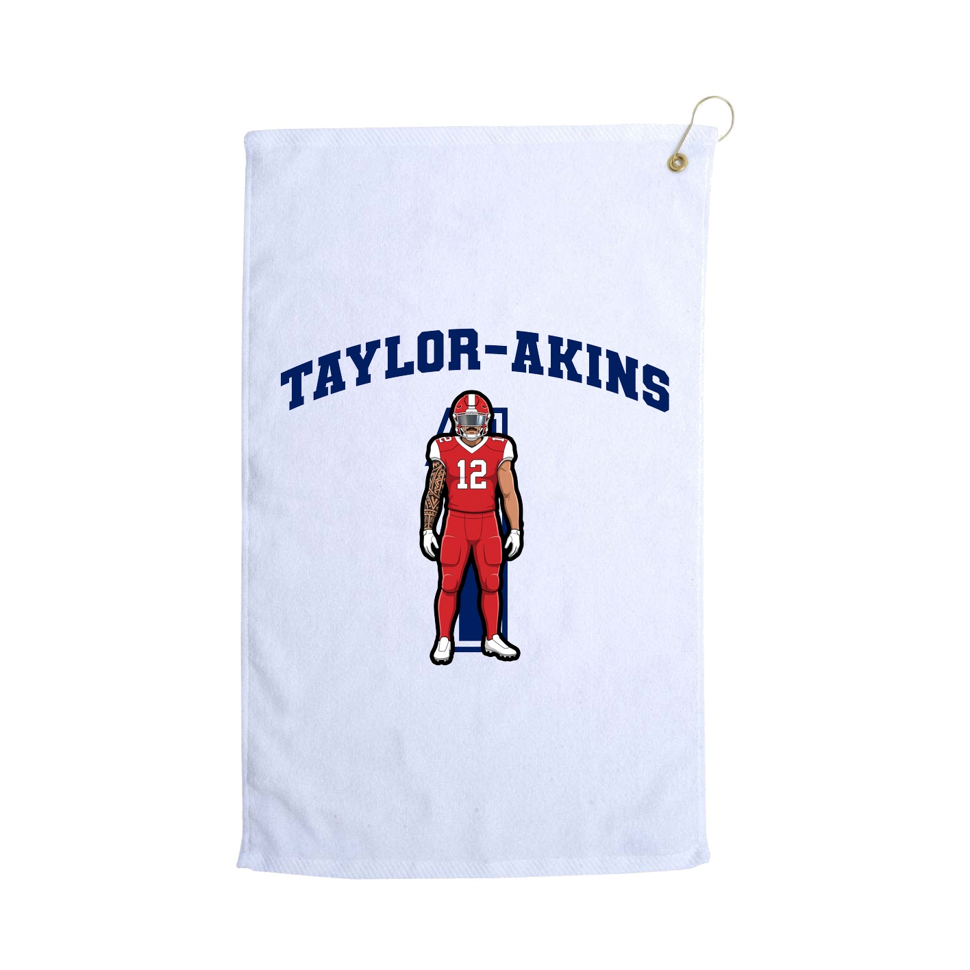 Golf Towel — Number in White