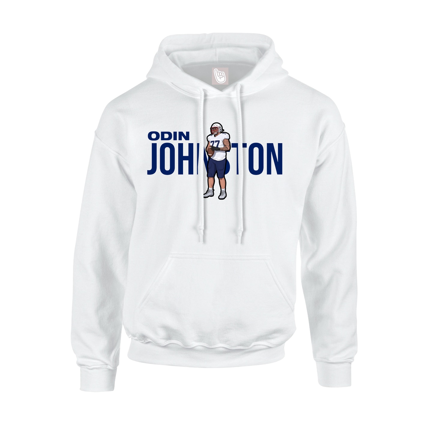 Youth Hoodie — Player Name in White