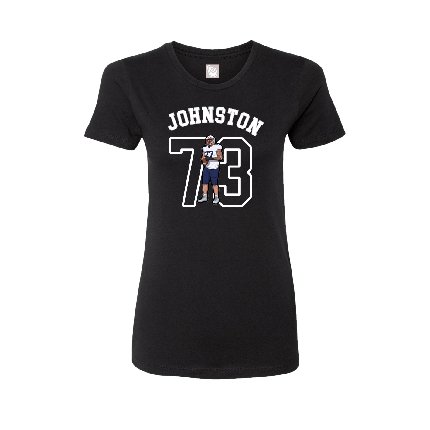 Fitted Women's Tee — Shirsey Arch in Black