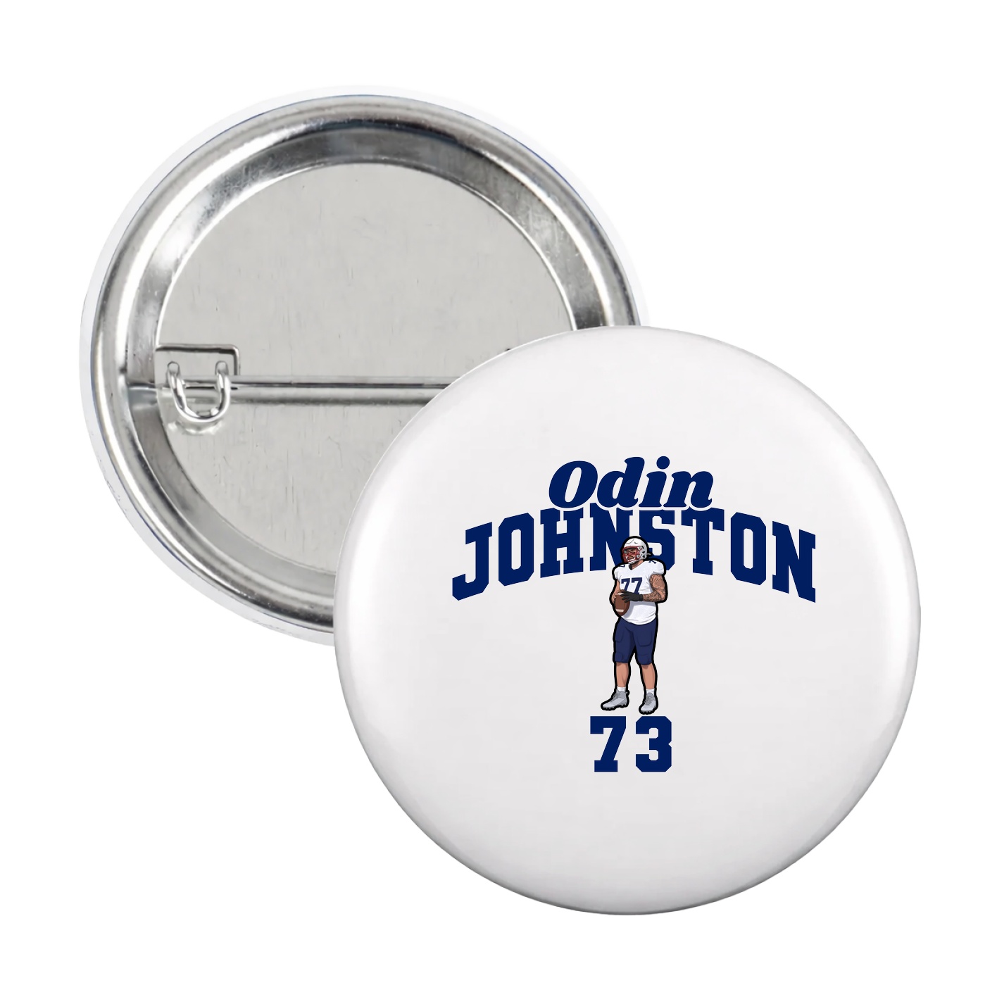 Game Day Button — Signature Arch in White