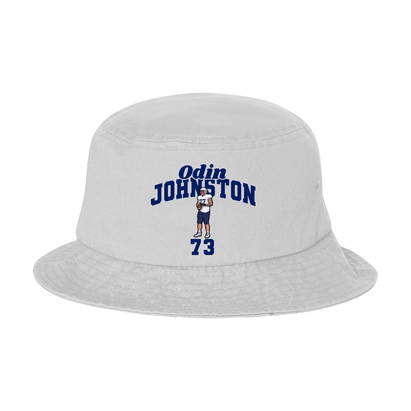 Bucket Cap — Signature Arch in White
