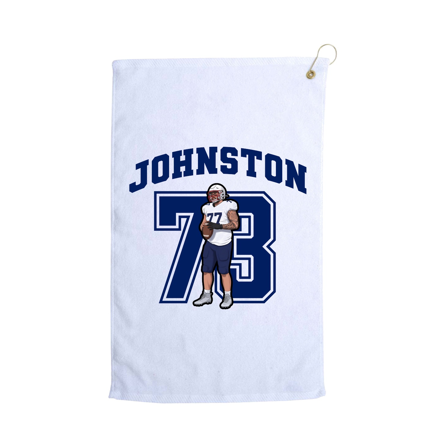 Golf Towel — Number in White