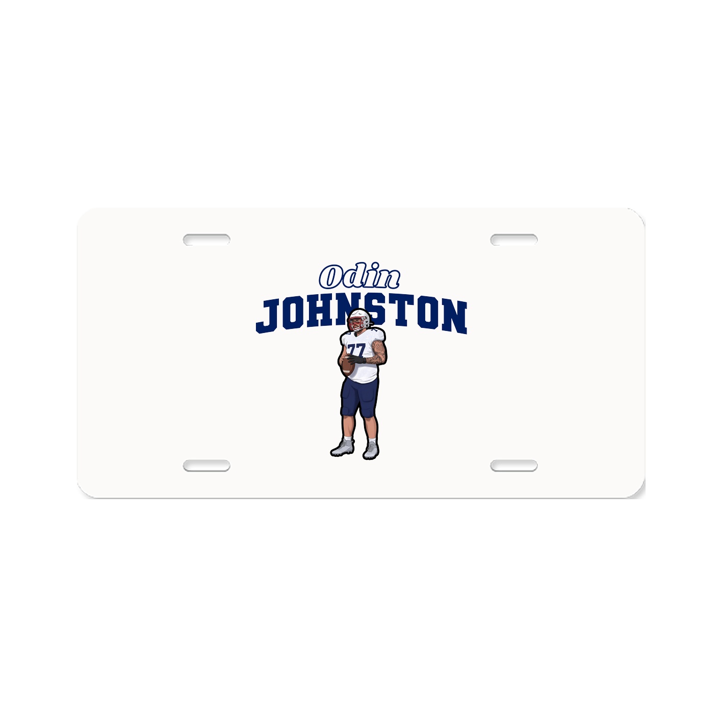 License Plate — Name Arch in Classic
