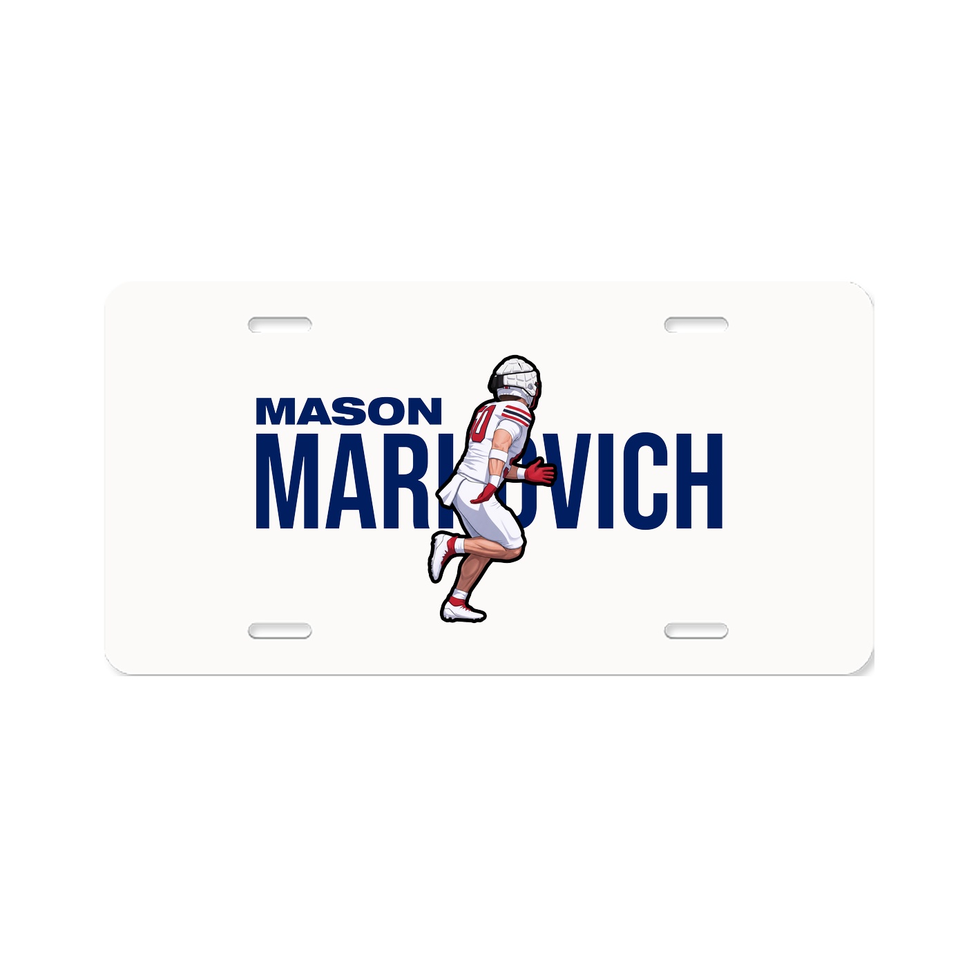 License Plate — Player Name in Classic