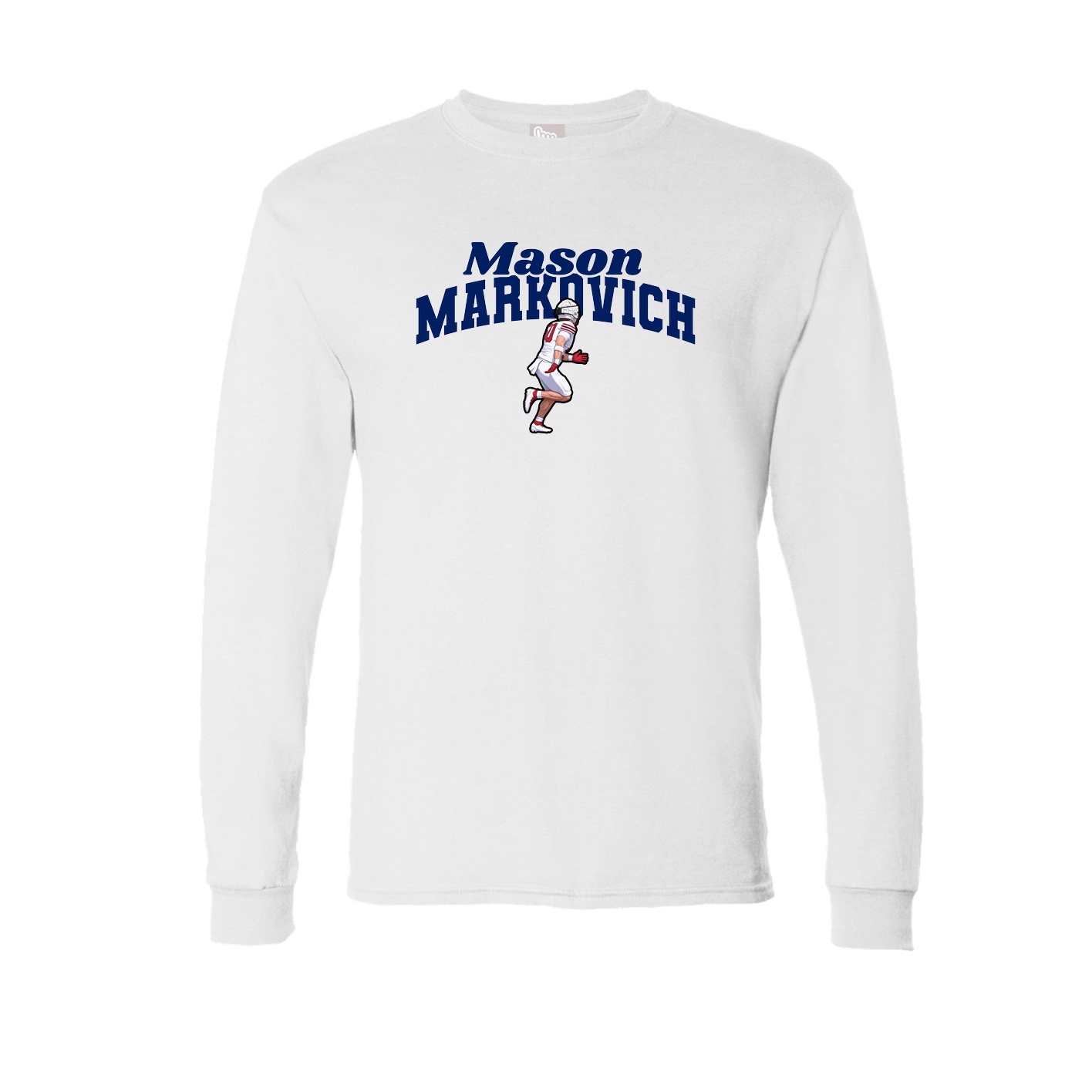 Long Sleeve Tee — Signature Arch in White