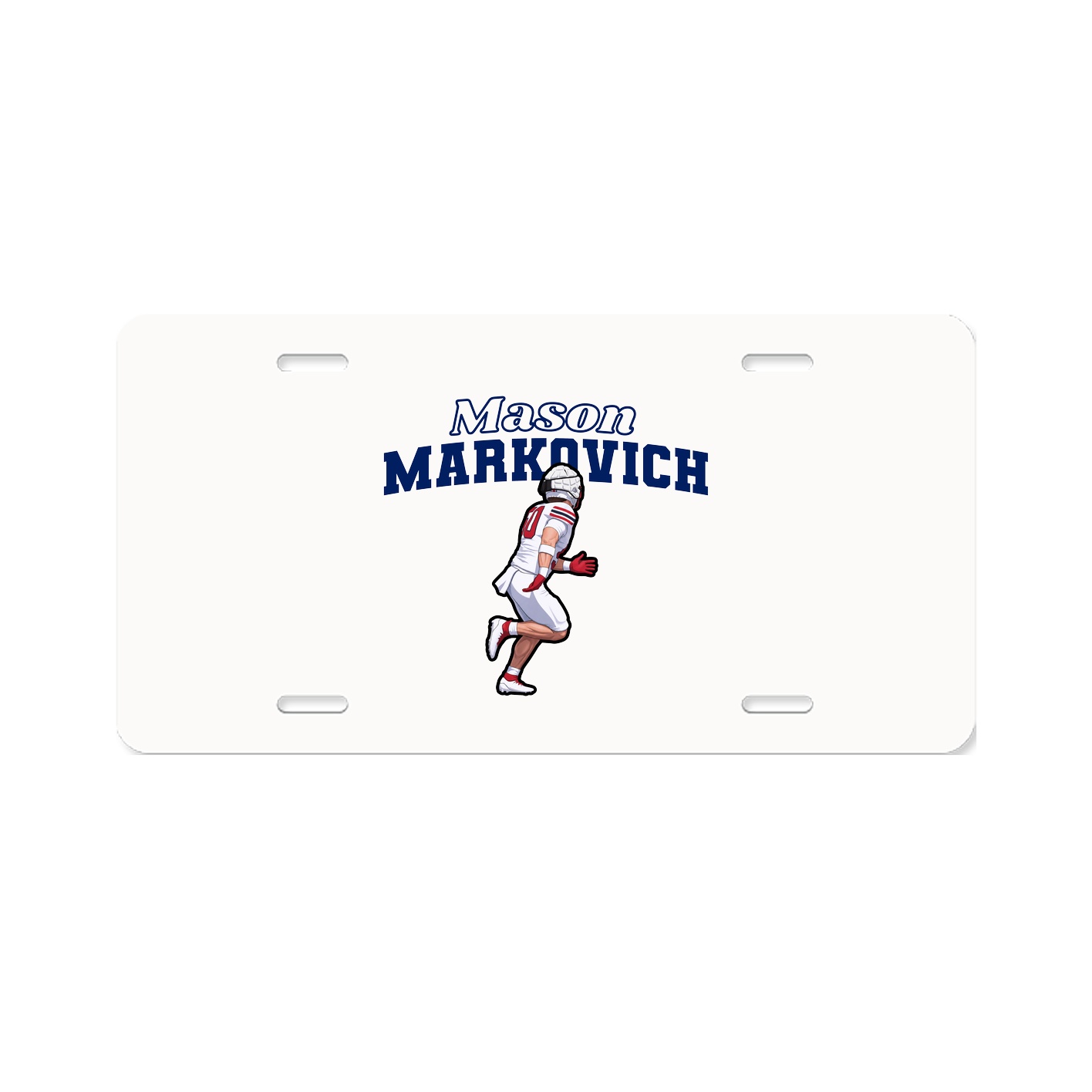 License Plate — Name Arch in Classic