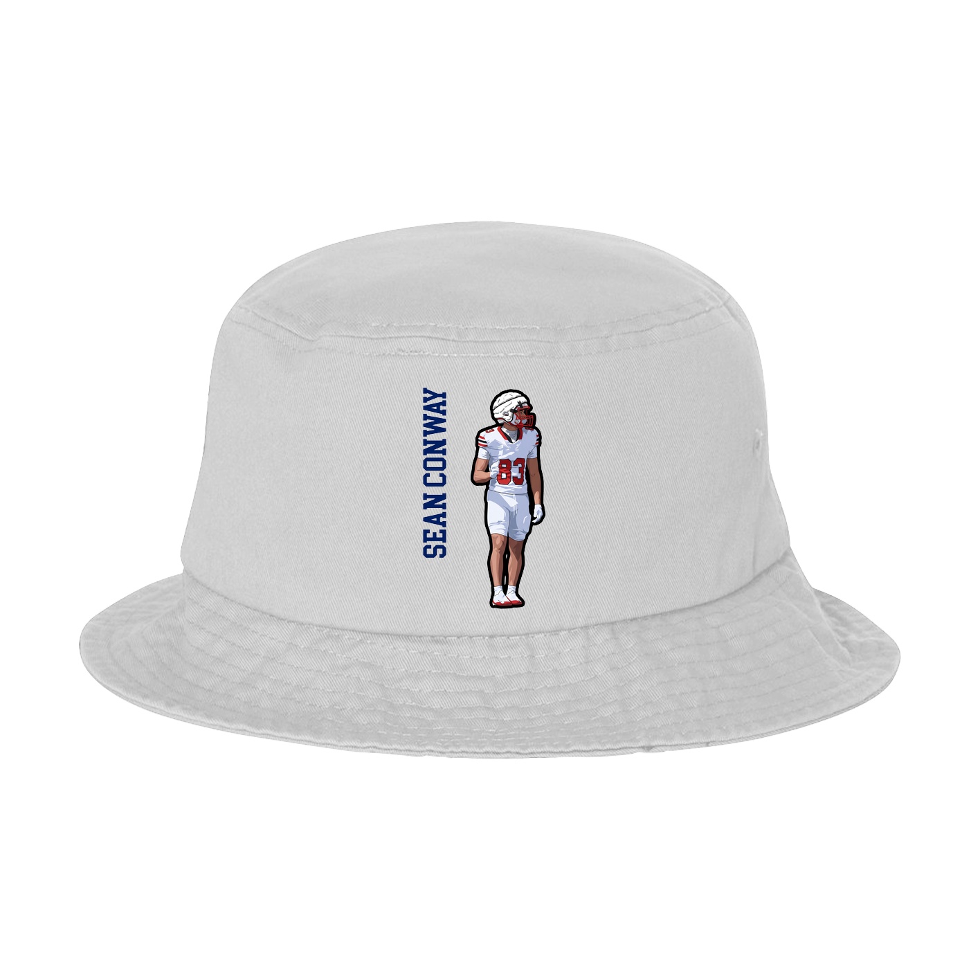 Bucket Cap — Name Vertical in White