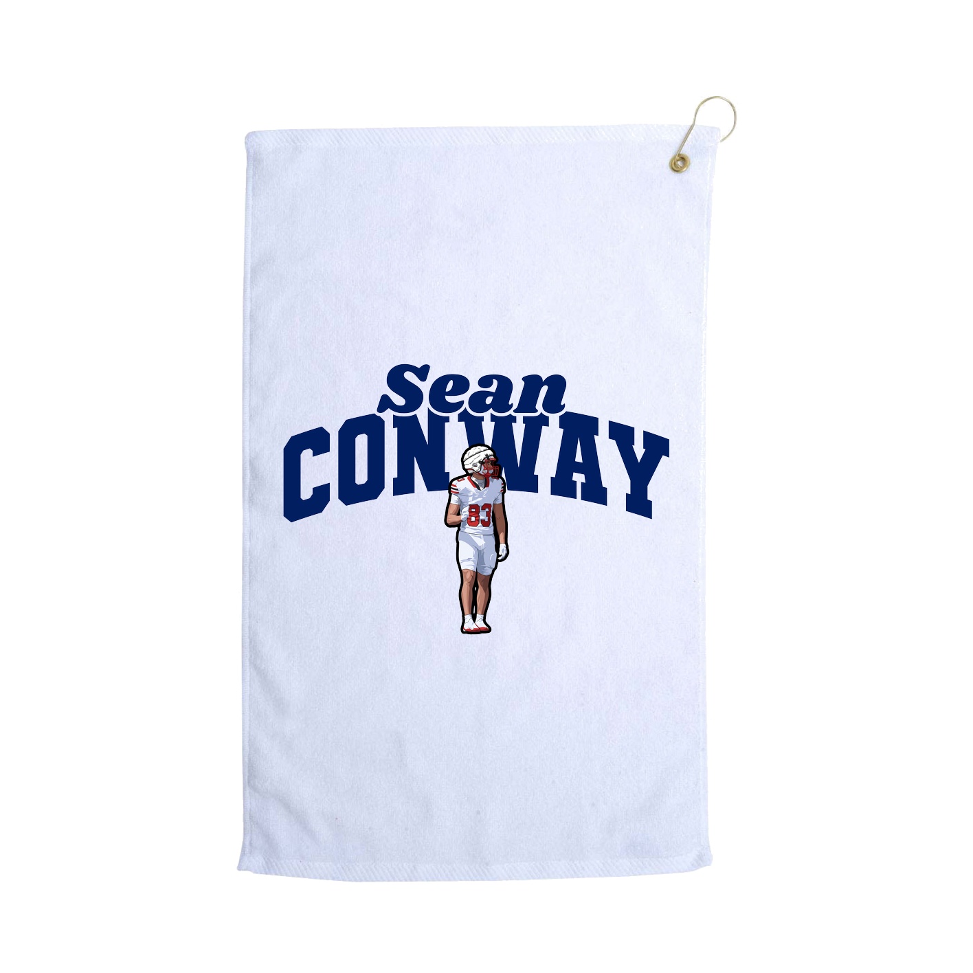 Golf Towel — Signature Arch in White