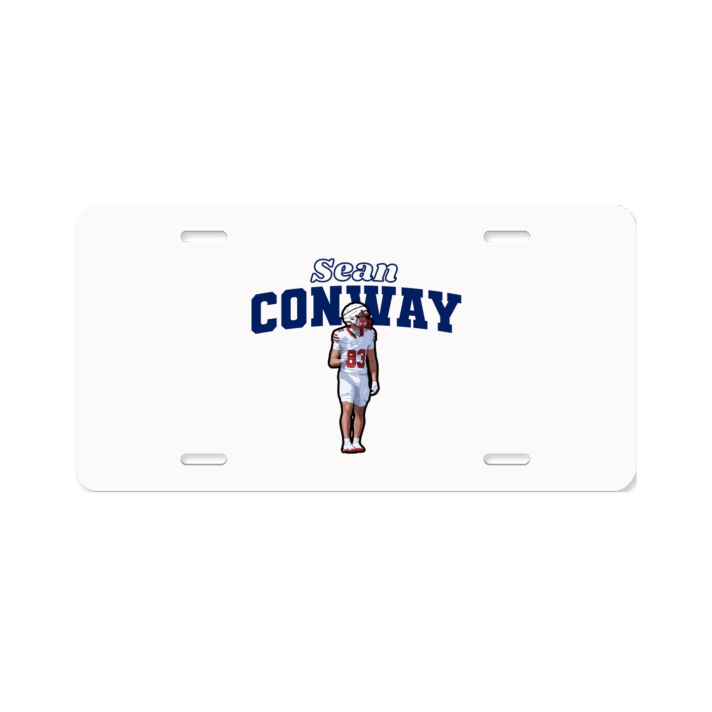 License Plate — Name Arch in Classic