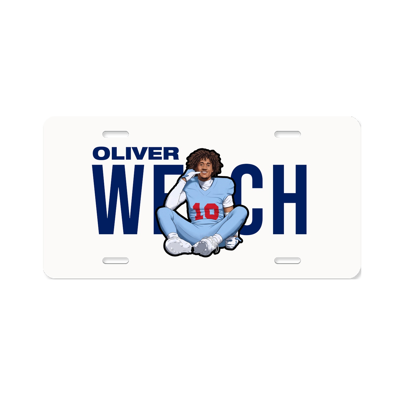 License Plate — Player Name in Classic