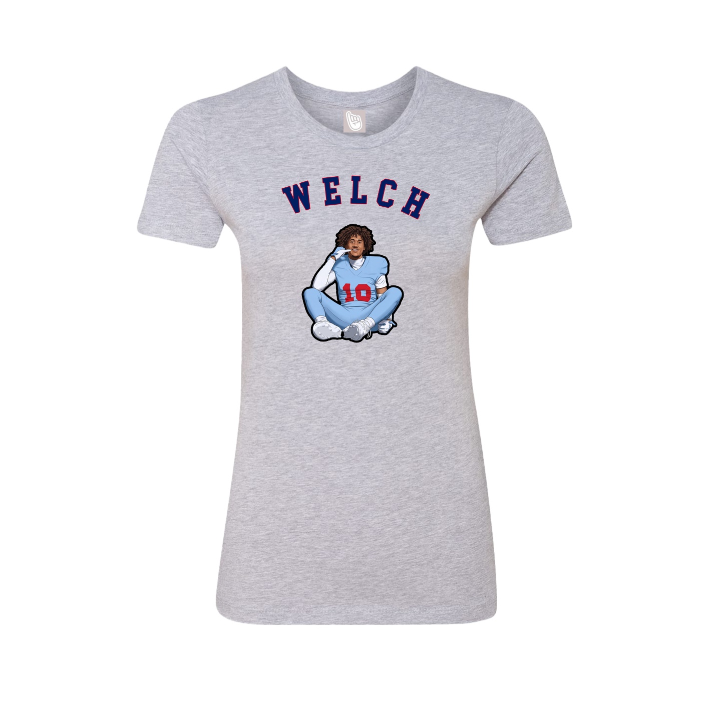 Fitted Women's Tee — Shirsey Arch in Grey