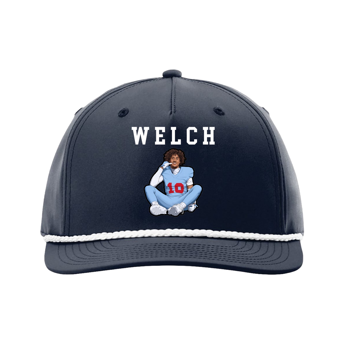 Five-Panel Classic Rope Cap — Shirsey in Navy