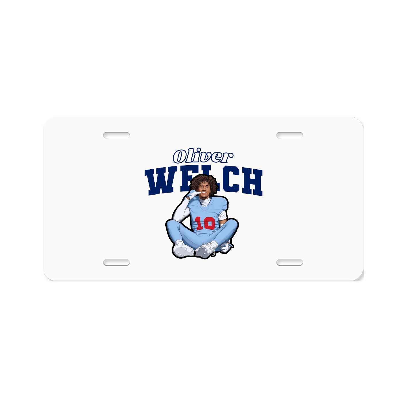 License Plate — Name Arch in Classic