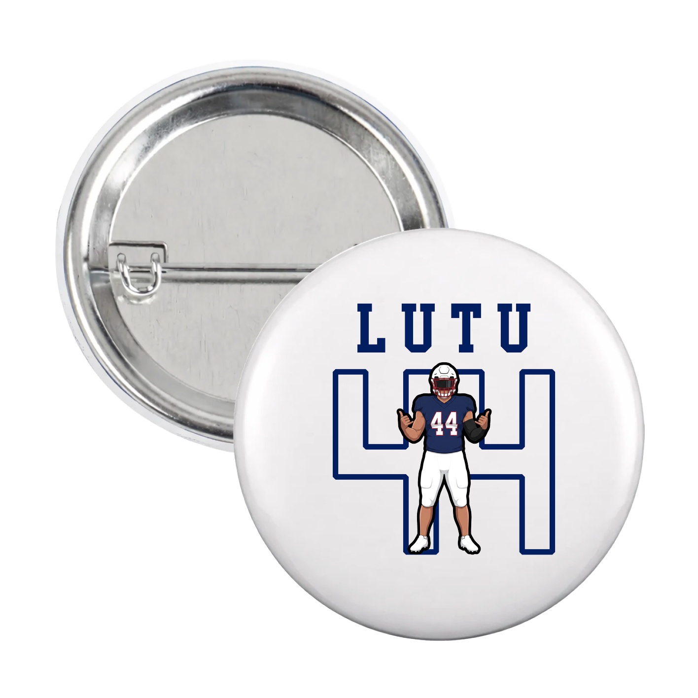 Game Day Button — Shirsey in White