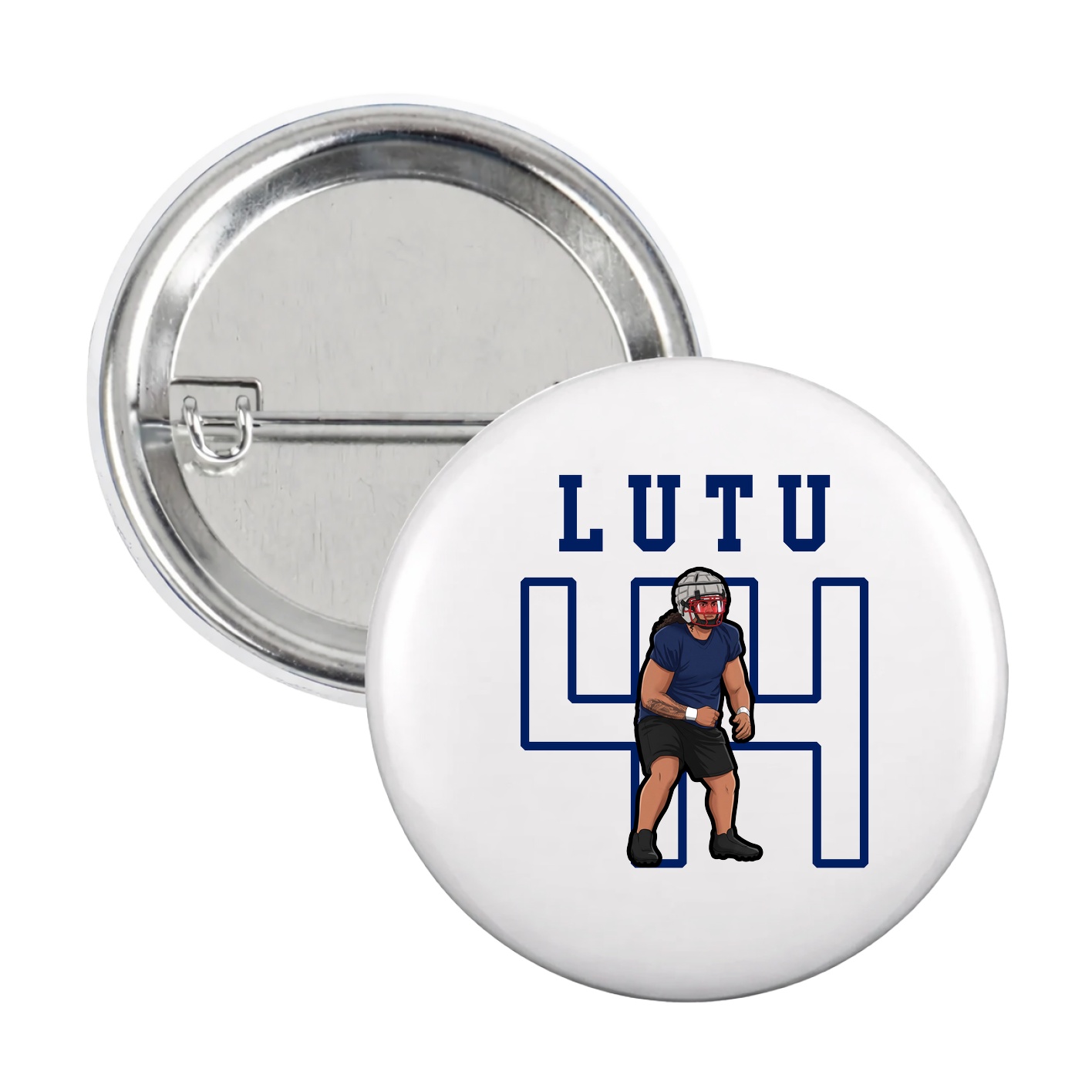 Game Day Button — Shirsey in White