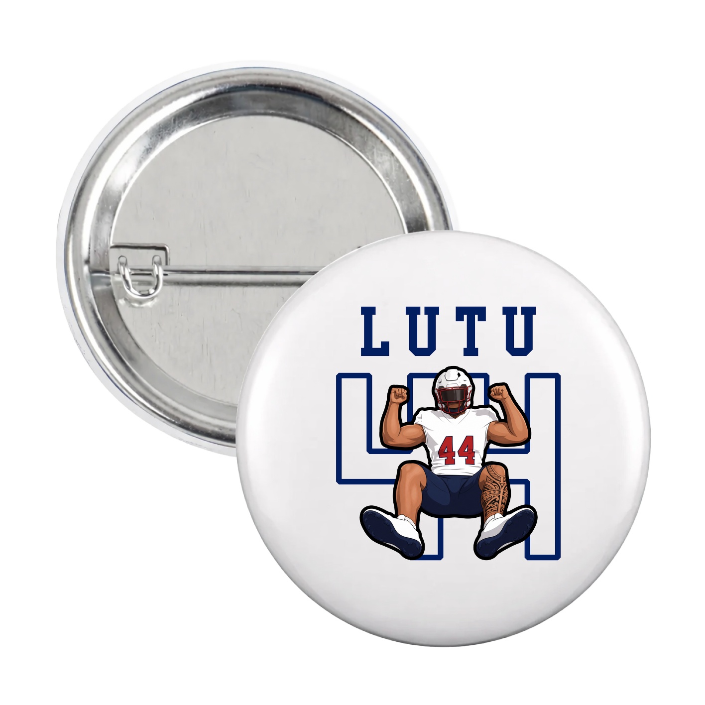 Game Day Button — Shirsey in White